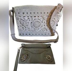 the Sak Crochet Xbody Bag (NWT)  & BCBG Wristlet